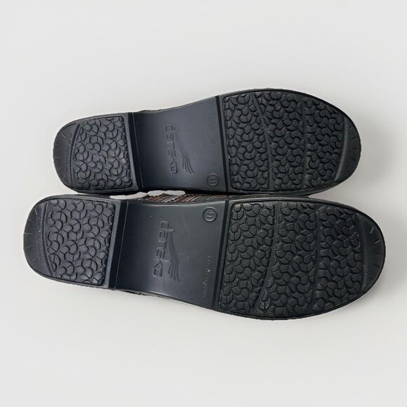 DANSKO XP SLIP-ON Professional Clog Womens 41 (US 10½-11) Patent Leather Stripes - Picture 7 of 12